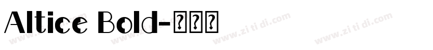 Altice Bold字体转换